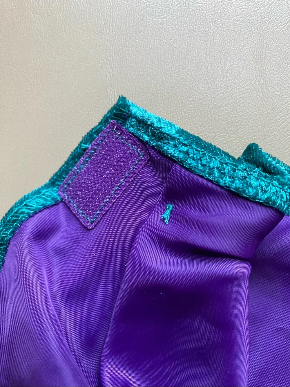 NWOT Halloween Frozen Teal & Purple Cape Size 3-4 Toddler